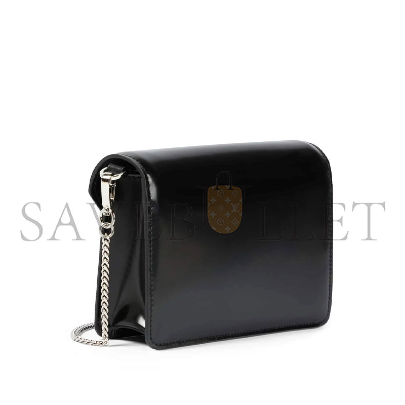 PRADA WOMEN'S BLACK MINI LEATHER CROSSBODY BAG 1BH189 (17*9.5*3.5cm) 